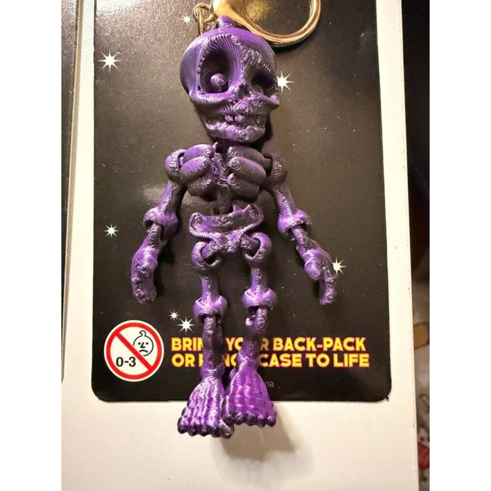 12pc 3D Skeleton Keychain Lot โ Halloween Reseller Bundle - Picture 4 of 9